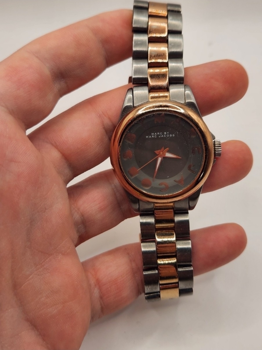 Marc by Marc Jacobs Two-Tone Bracelet Watch with Dark Dial